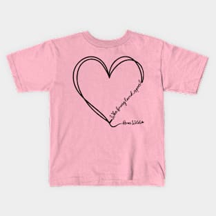 Oscar Wilde's love quote design Kids T-Shirt